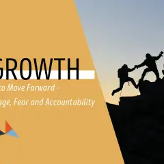 Climbers help each other up a rocky peak, symbolizing how courage and accountability, though sometimes feeling like an attack, are vital for growth and moving forward.