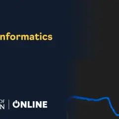 Short course in Health Informatics from University of Aberdeen Online, featuring a graph.