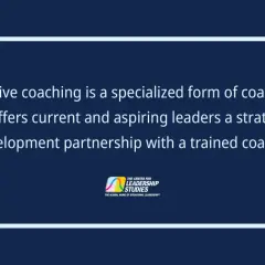 Executive coaching offers leaders a strategic development partnership. The Center for Leadership Studies provides this specialized leadership coaching.