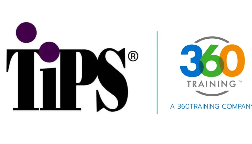 Logo for TIPS and 360 TRAINING, a 360TRAINING company. This signifies a completed 360 training certificate.